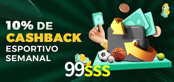 10% de bônus de cashback na 99sss